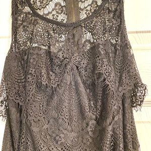 Small, black lace, sleeveless, TCEC dress.
